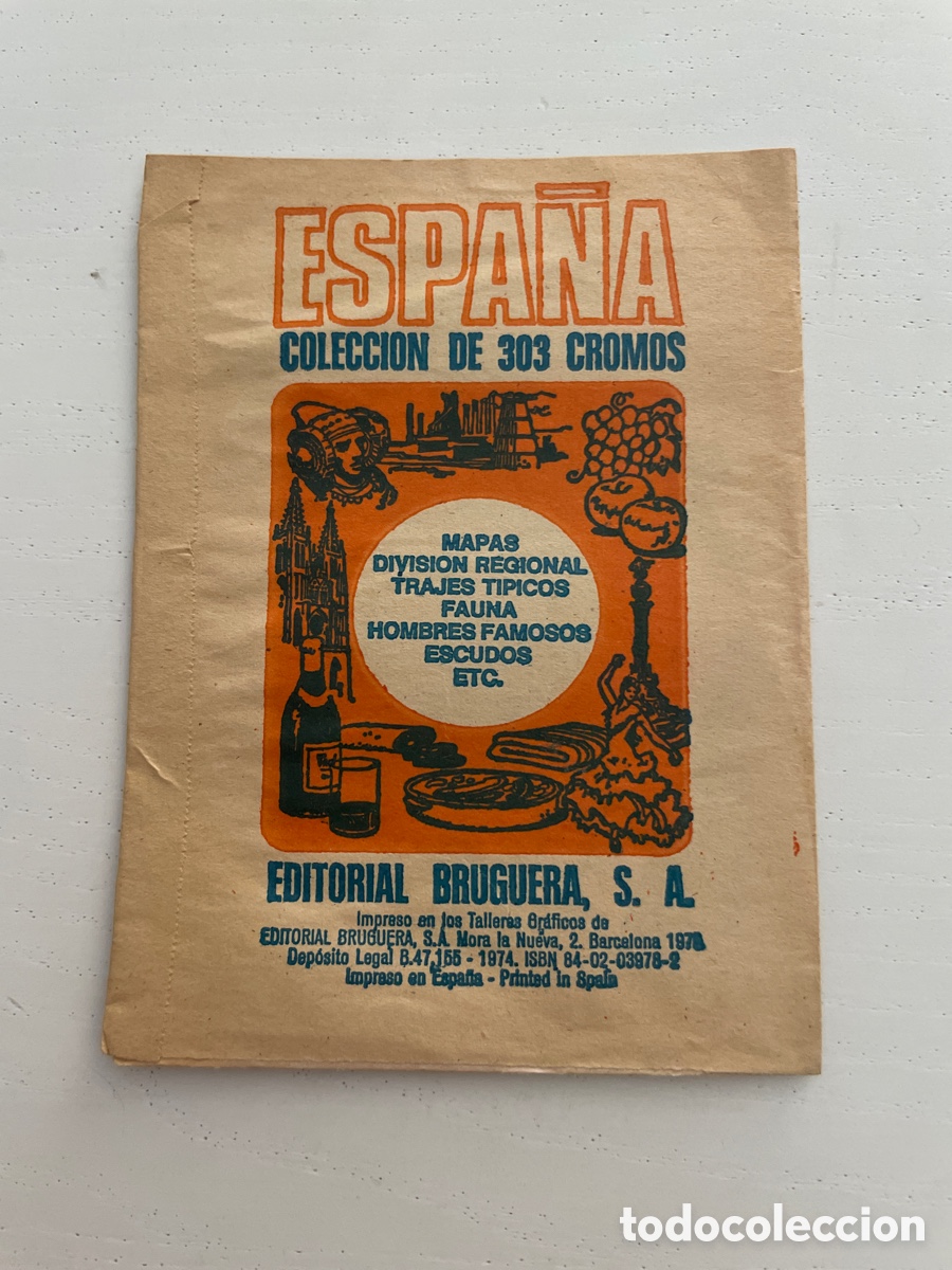 Coleccionismo cromos antiguos: Sobre de cromos sin abrir ESPA&Ntilde;A - Foto 2