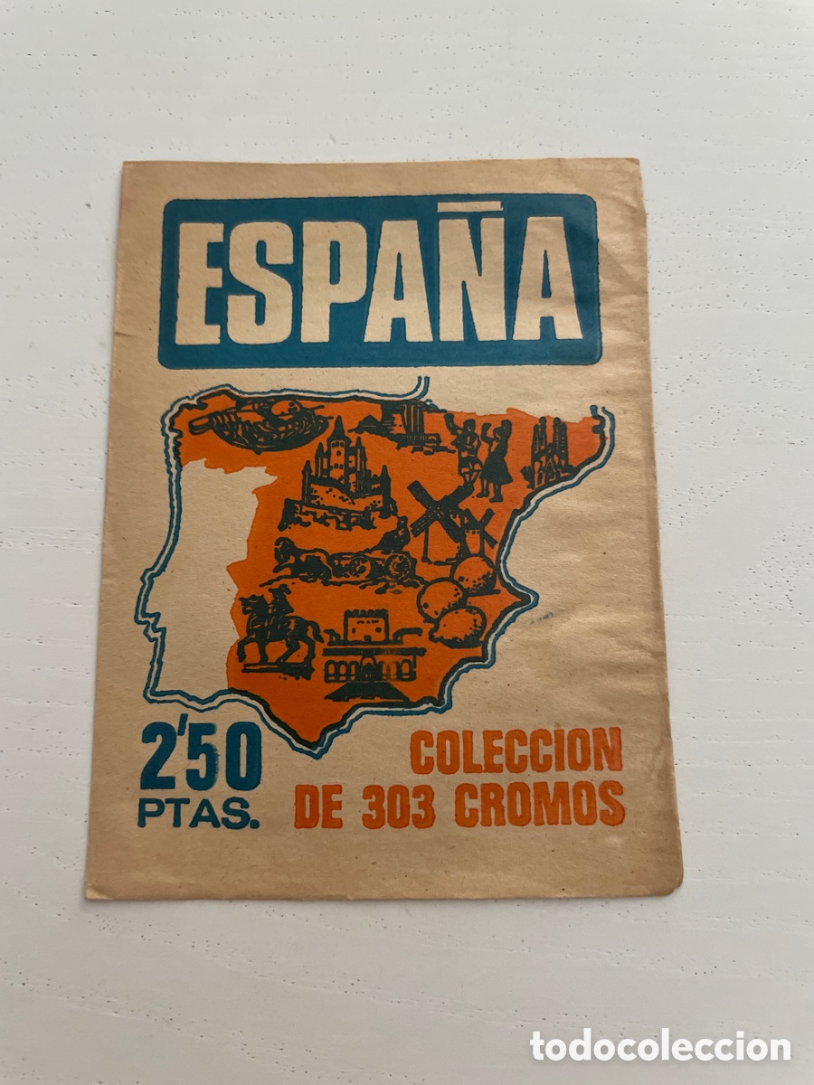 Coleccionismo cromos antiguos: Sobre de cromos sin abrir ESPA&Ntilde;A - Foto 1