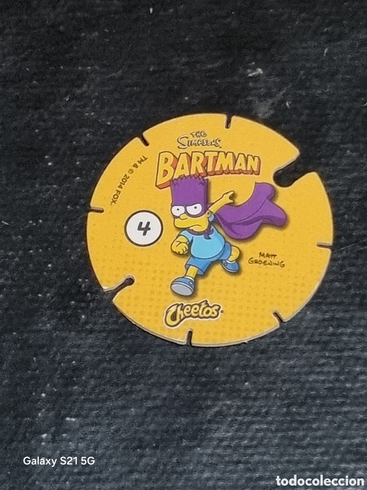 Coleccionismo cromos antiguos: 4 - TAZO LOS SIMPSONS BARTMAN CHEETOS - Foto 2