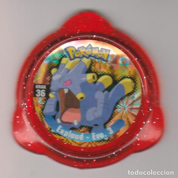 Coleccionismo cromos antiguos: tazo POKEMON 36 EXPLOUD KRAKS PANINI - Foto 1