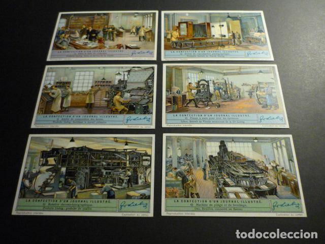Sammeln alte Sammelbilder: LA CONFECCION DE UN PERIODICO COLECCION 6 CROMOS LIEBIG