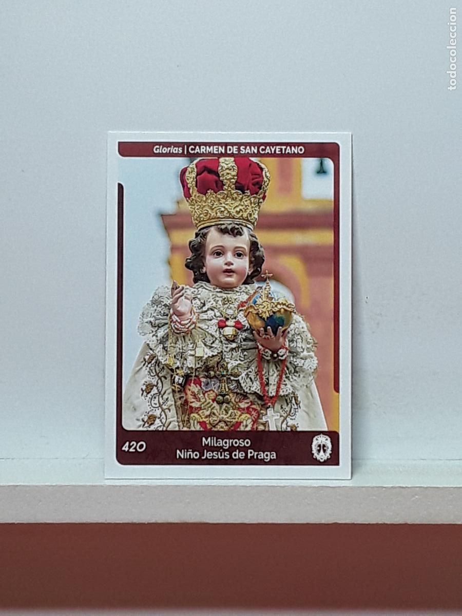 Coleccionismo cromos antiguos: SEMANA SANTA CORDOBA 2024 ALBUM HOLY CARDS N 420 MILAGROSO NI&Ntilde;O JESUS PRAGA CARMEN DE SAN CAYETANO