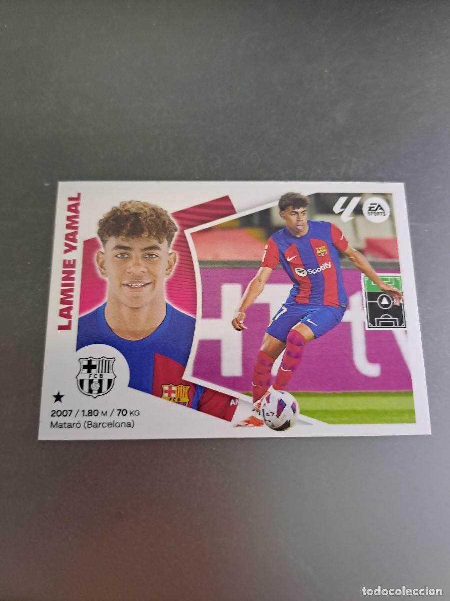 Coleccionismo Cromos antiguos: CROMO LAMINE YAMAL 20 BARCELONA LIGA 24 25 2024 2025 ESTE PANINI NUNCA PEGADO