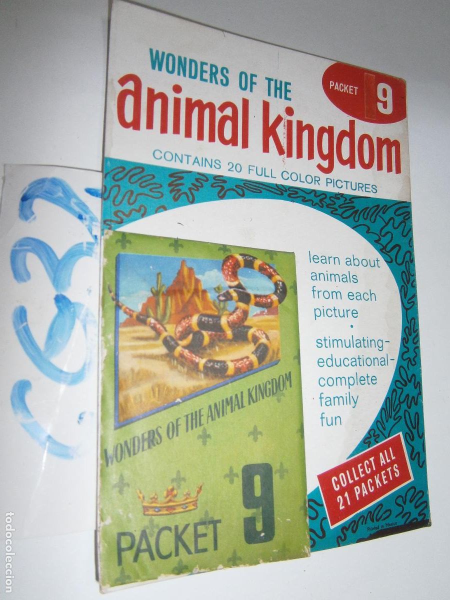 Coleccionismo Cromos antiguos: ANTIGUO LOTE DE CROMOS A&Ntilde;OS 50 - EL MARAVILLOSO MUNDO DEL REINO ANIMAL (20 UNIDADES)