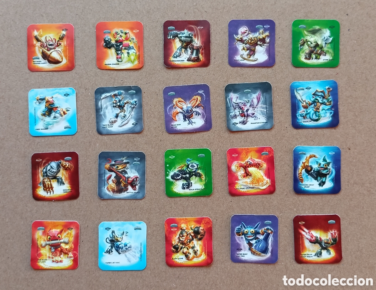Coleccionismo cromos antiguos: Colecci&oacute;n completa de cromos pipas Facundo de Skylanders - Foto 1