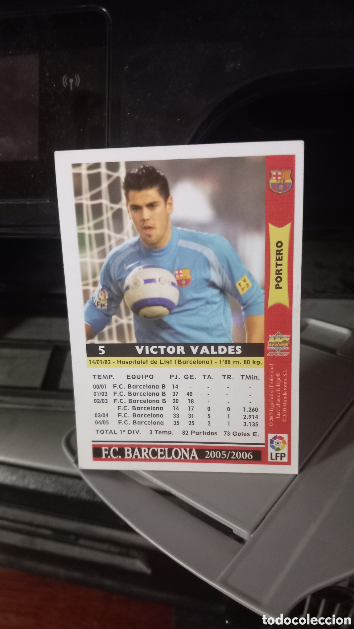 Coleccionismo cromos antiguos: Victor Valdes 2005/2006 - Foto 2