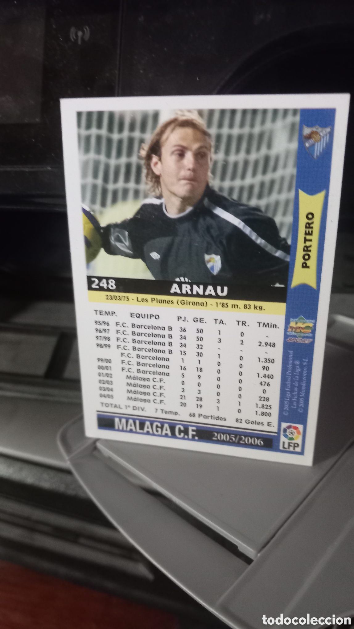 Coleccionismo cromos antiguos: Arnau 2005/2006. . MALAGA - Foto 2