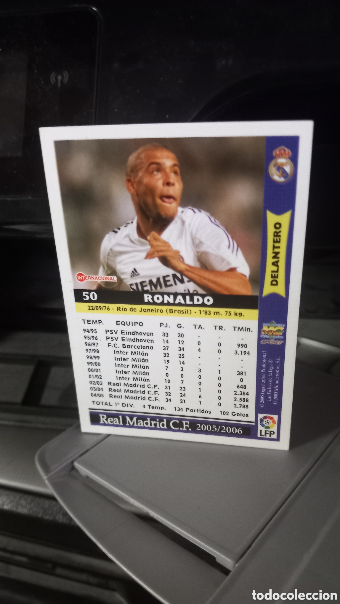 Coleccionismo cromos antiguos: Ronaldo 2005/2006 . . - Foto 2