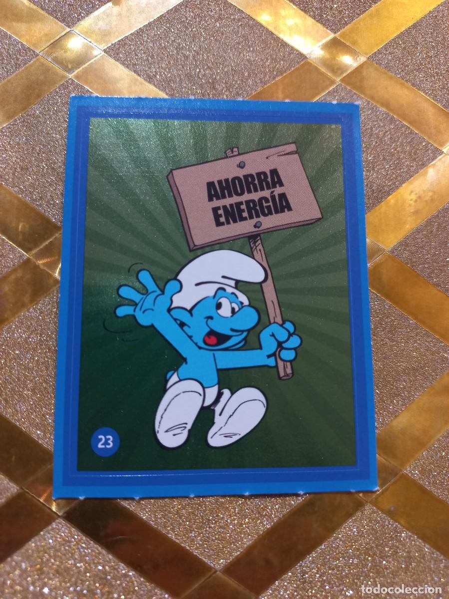 Coleccionismo Cromos antiguos: CROMO NUMERO 23 DE CUIDANDO EL PLANETA CON LOS PITUFOS ALCAMPO !