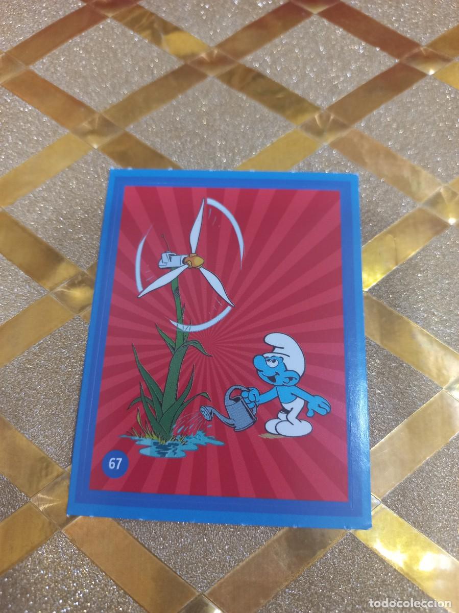 Coleccionismo Cromos antiguos: CROMO NUMERO 67 DE CUIDANDO EL PLANETA CON LOS PITUFOS ALCAMPO !