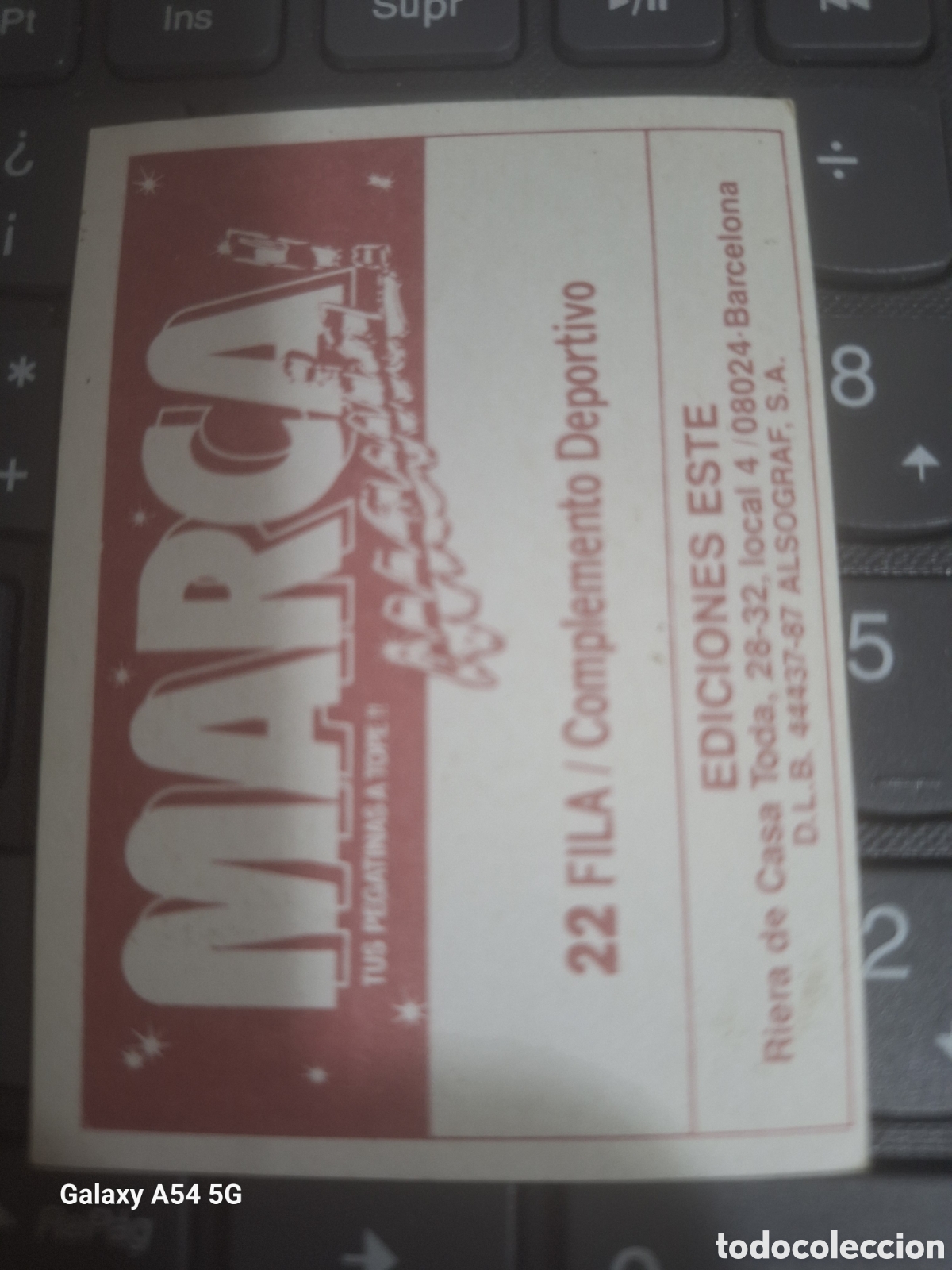 Coleccionismo cromos antiguos: Cromo MARCA MANIA N&deg; 22 Ediciones Este 1987 - Foto 2