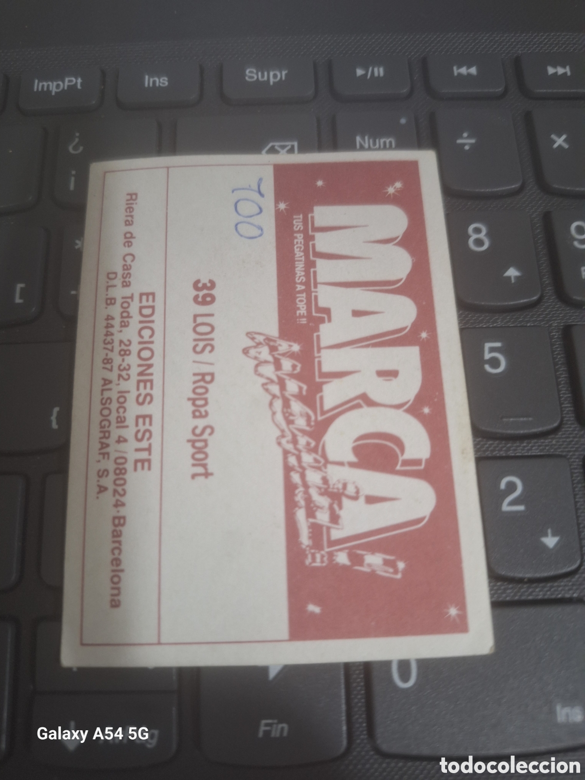 Coleccionismo cromos antiguos: Cromo MARCA MANIA N&deg; 39 Ediciones Este 1987 - Foto 2