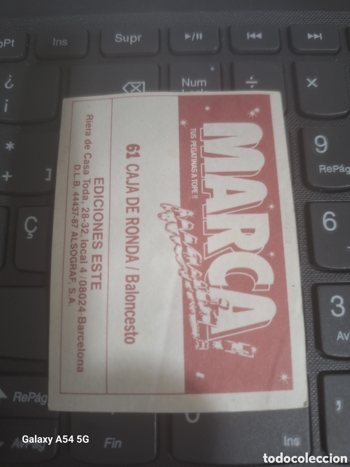 Coleccionismo cromos antiguos: Cromo MARCA MANIA N&deg; 61 Ediciones Este 1987 - Foto 2