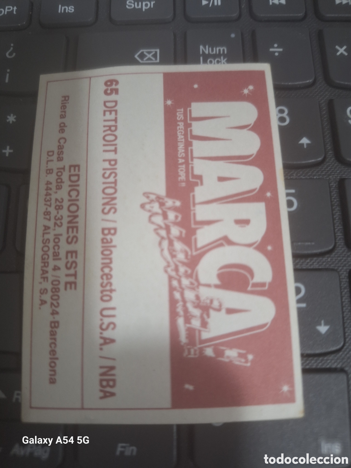 Coleccionismo cromos antiguos: Cromo MARCA MANIA N&deg; 65 Ediciones Este 1987 - Foto 2