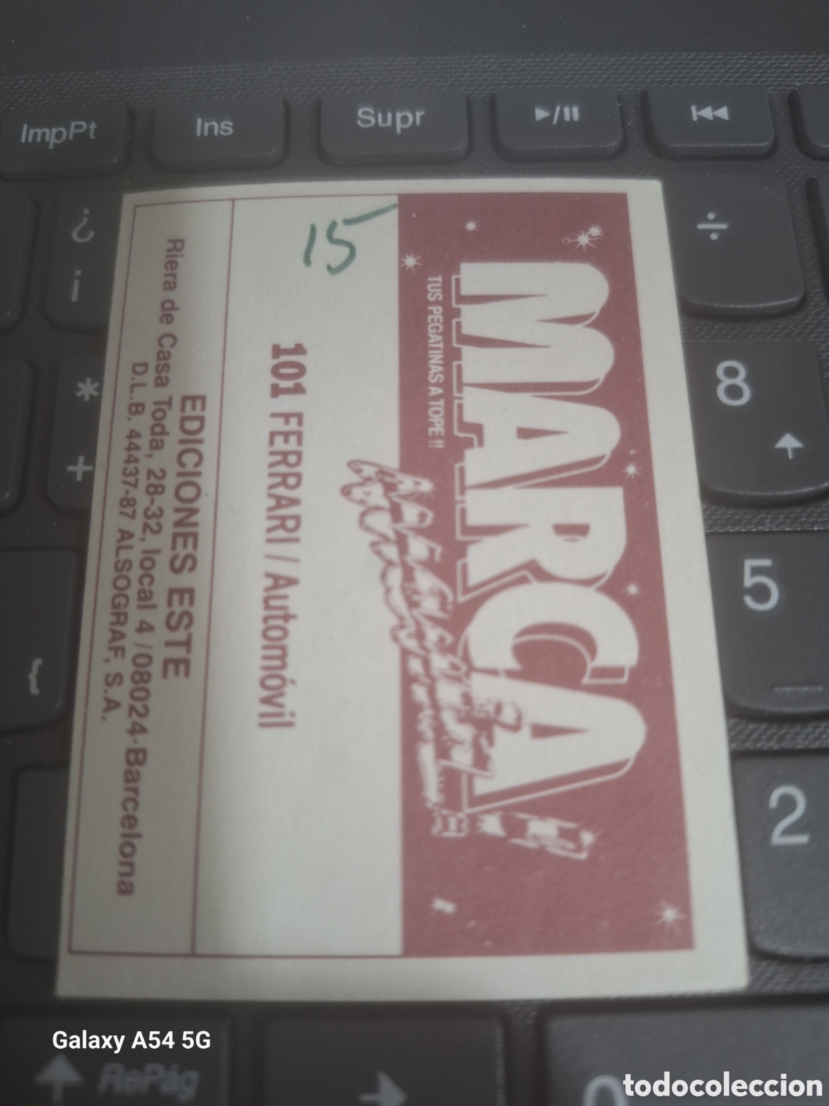 Coleccionismo cromos antiguos: Cromo MARCA MANIA N&deg; 101 Ediciones Este 1987 - Foto 2