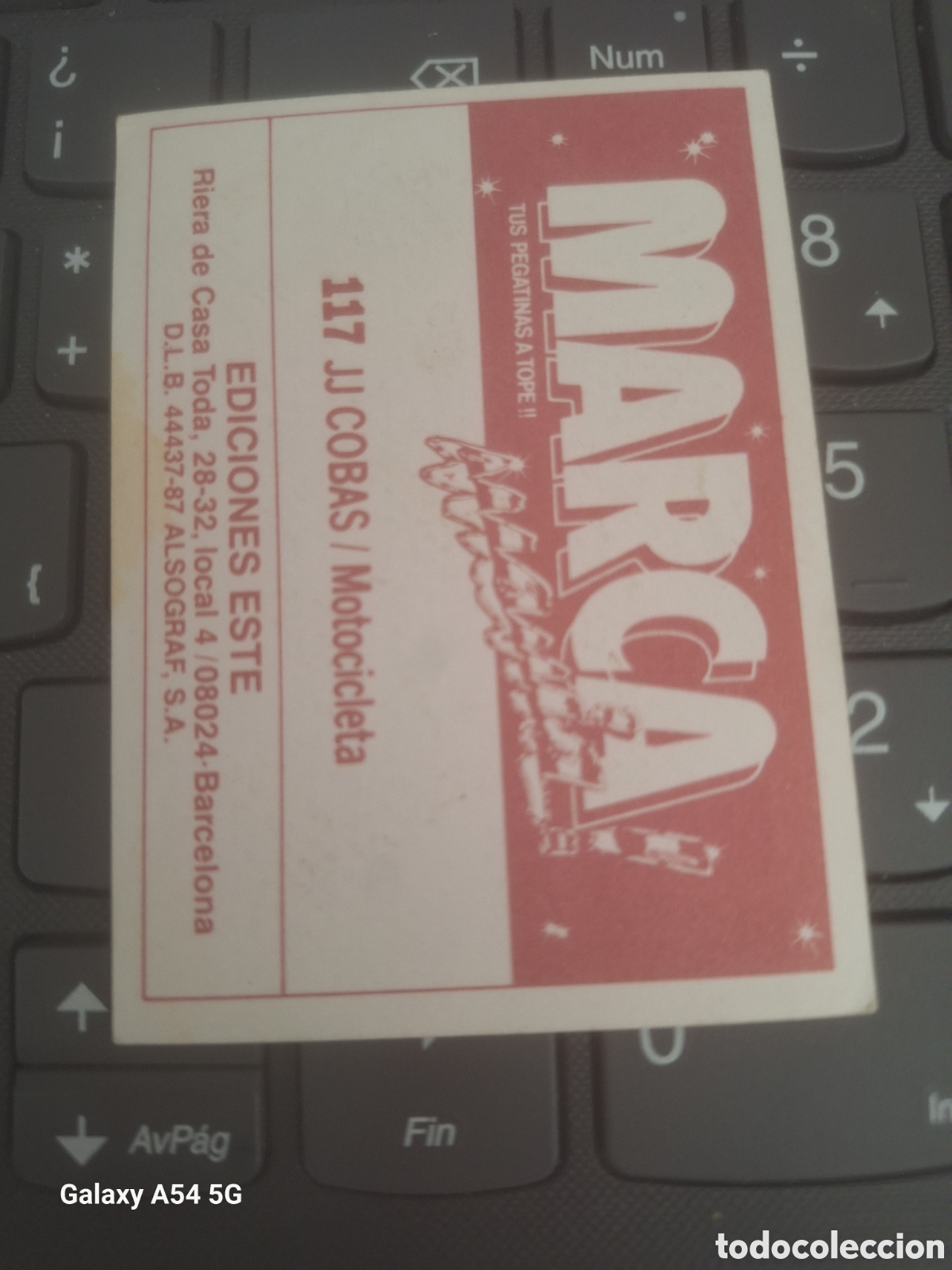 Coleccionismo cromos antiguos: Cromo MARCA MANIA N&deg; 117 Ediciones Este 1987 - Foto 2
