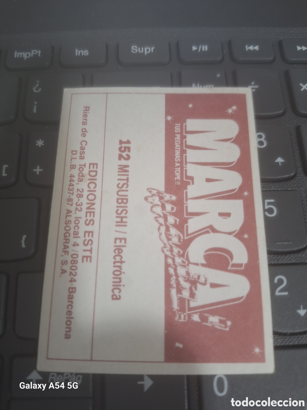 Coleccionismo cromos antiguos: Cromo MARCA MANIA N&deg; 152 Ediciones Este 1987 - Foto 2