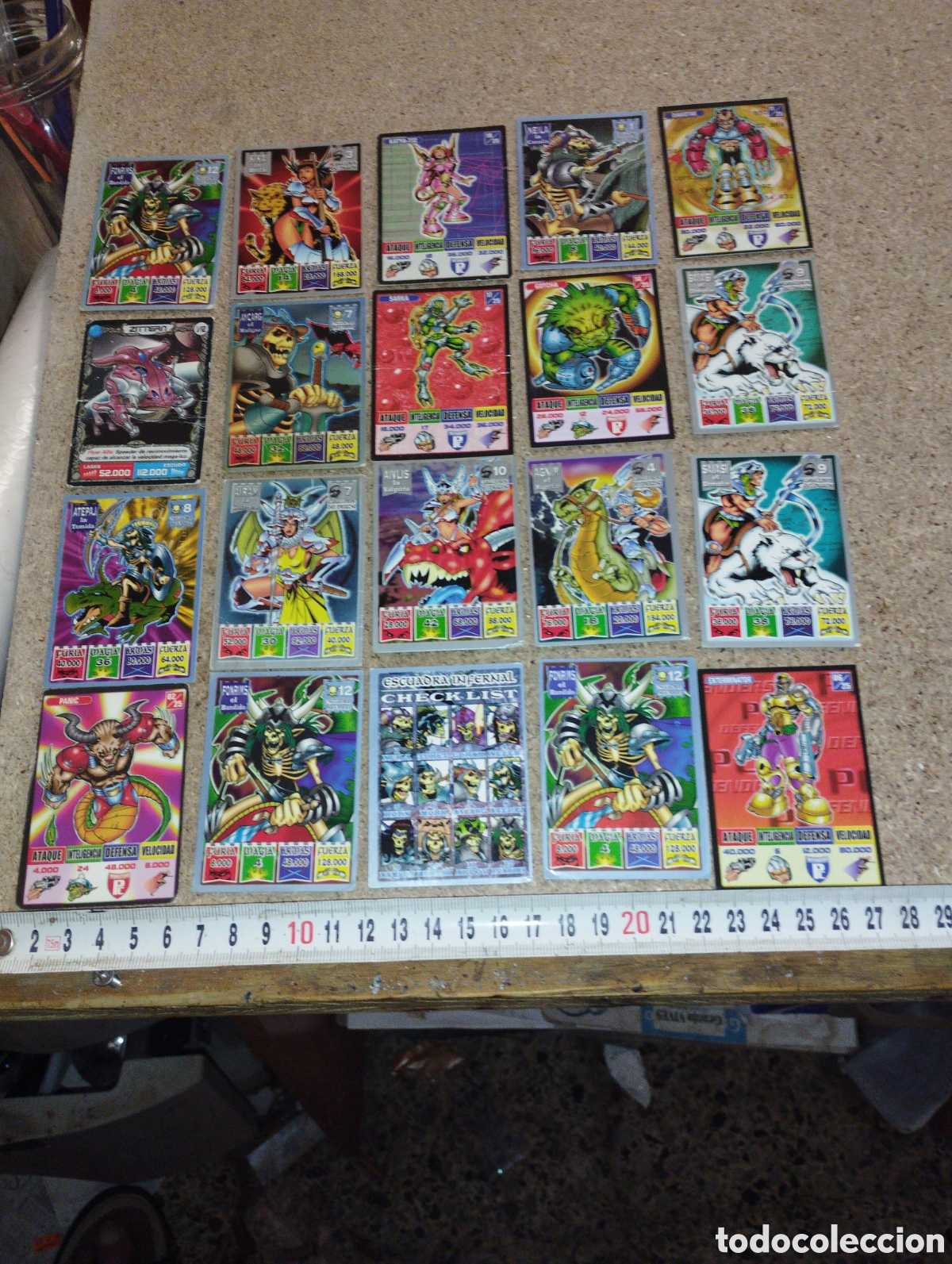 Coleccionismo cromos antiguos: LOTE DE 20 CROMOS BOLLYCAO KAOS THE LEGEND LEGION OSCURA