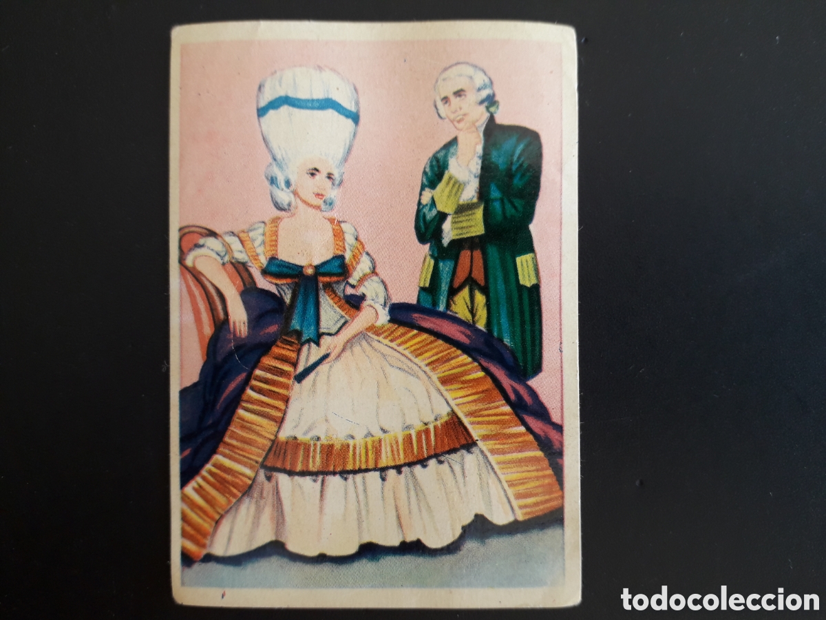 Coleccionismo cromos antiguos: MODA EN VERSALLES, TRAJES, CONOCIMIENTOS UNIVERSALES N&deg; 125 BIMBO 1963 SIN PEGAR PEDIDO M&Iacute;NIMO 3&euro;