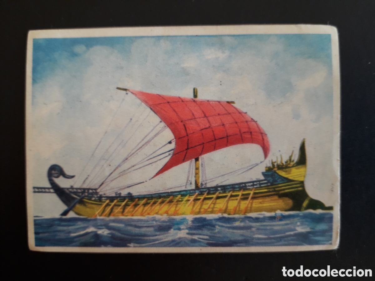 Collectionnisme Cartes &agrave; collectionner anciennes: BARCO GRIEGO, CONOCIMIENTOS UNIVERSALES N&deg; 148 BIMBO 1963 SIN PEGAR PEDIDO M&Iacute;NIMO 3&euro;