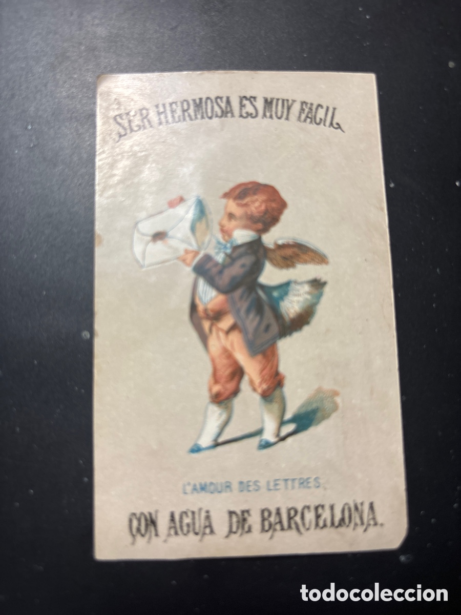 Coleccionismo cromos antiguos: Cromo. Tarjeta publicitaria. Barcelona.