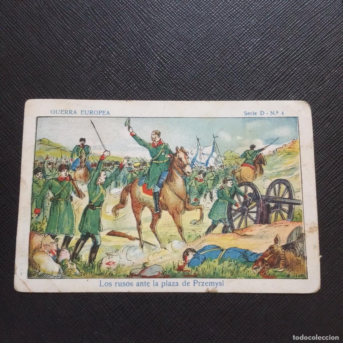 Coleccionismo cromos antiguos: 4 GUERRA EUROPEA CROMO CHOCOLATES MALLORQUIN CUADRENCH - CC8 SB2