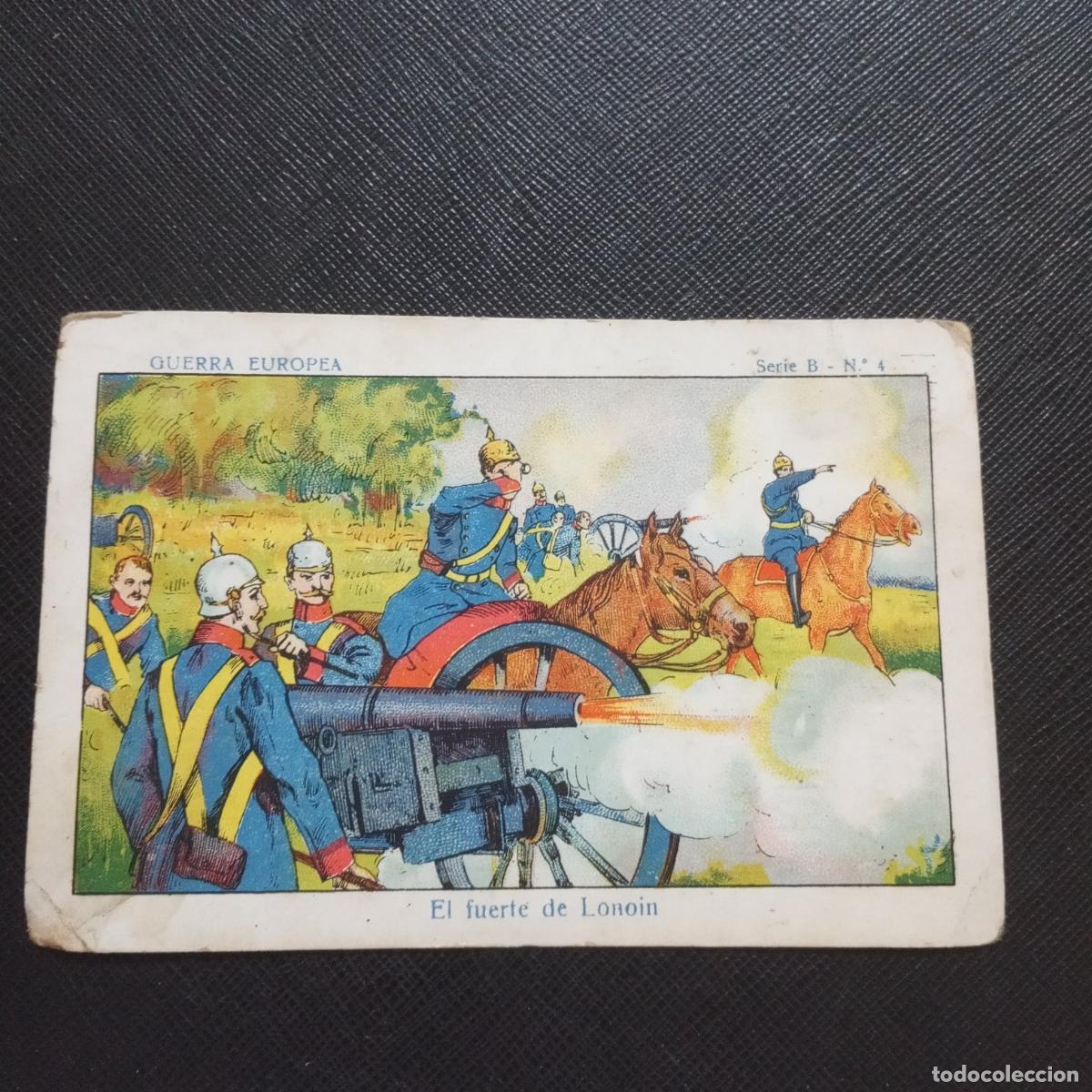 Coleccionismo cromos antiguos: 4 GUERRA EUROPEA CROMO CHOCOLATES MALLORQUIN CUADRENCH - CC8 SB2