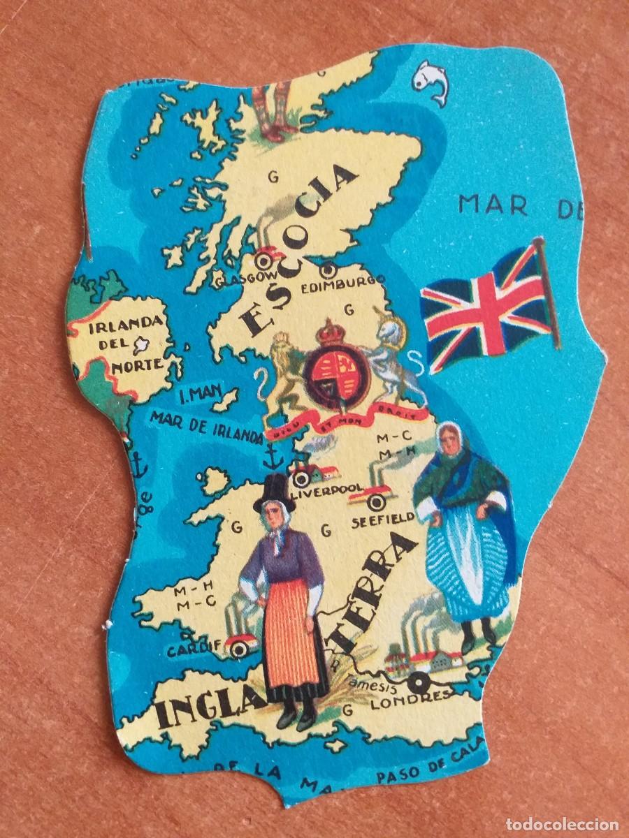 Coleccionismo cromos antiguos: CROMO TIPO PUZZLE - N&ordm; 24 (INGLATERRA) CONTINUACI&Oacute;N