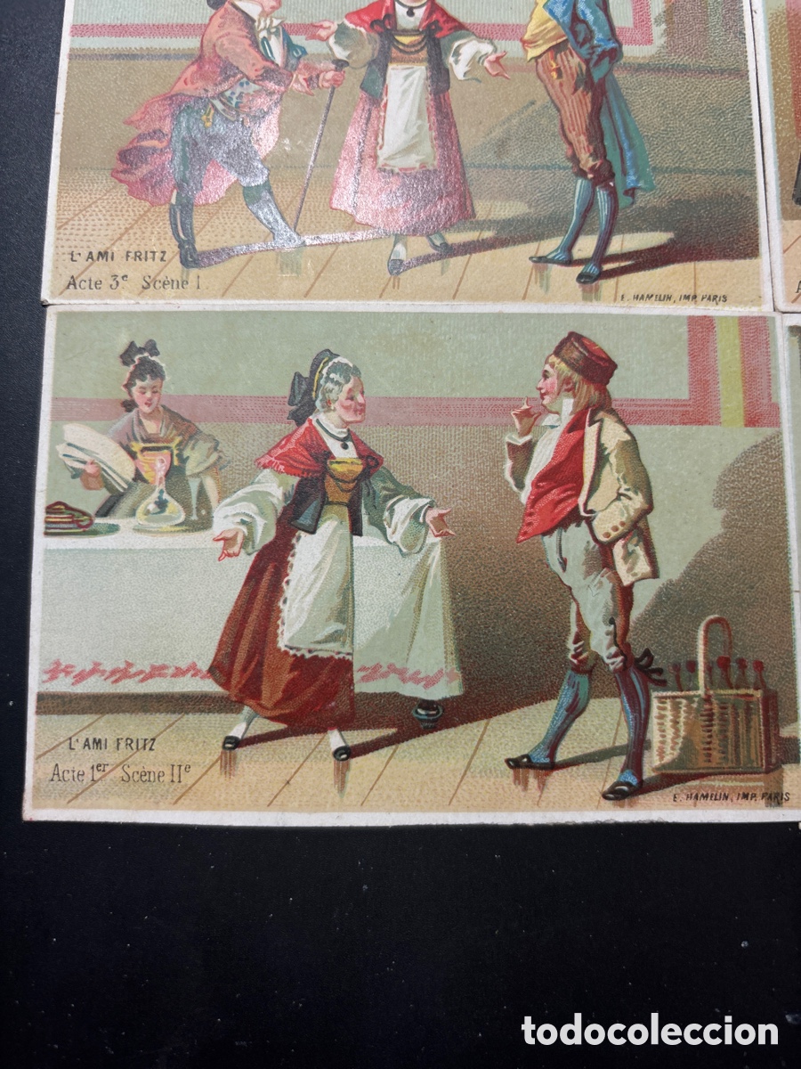 Coleccionismo cromos antiguos: Cinco cromos franceses Fritz - Foto 3