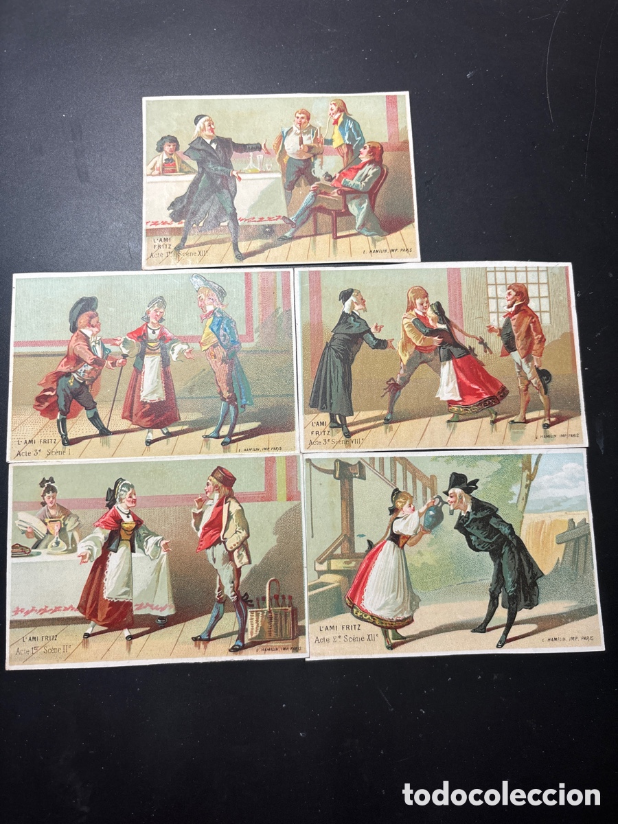 Coleccionismo cromos antiguos: Cinco cromos franceses Fritz - Foto 1