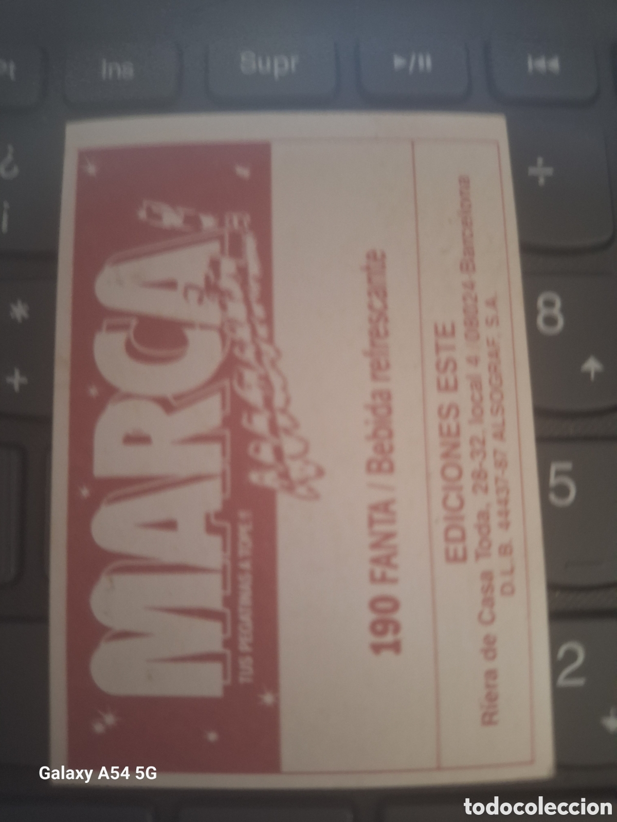 Coleccionismo cromos antiguos: Cromo MARCA MANIA N&deg; 190 Ediciones Este 1987 - Foto 2