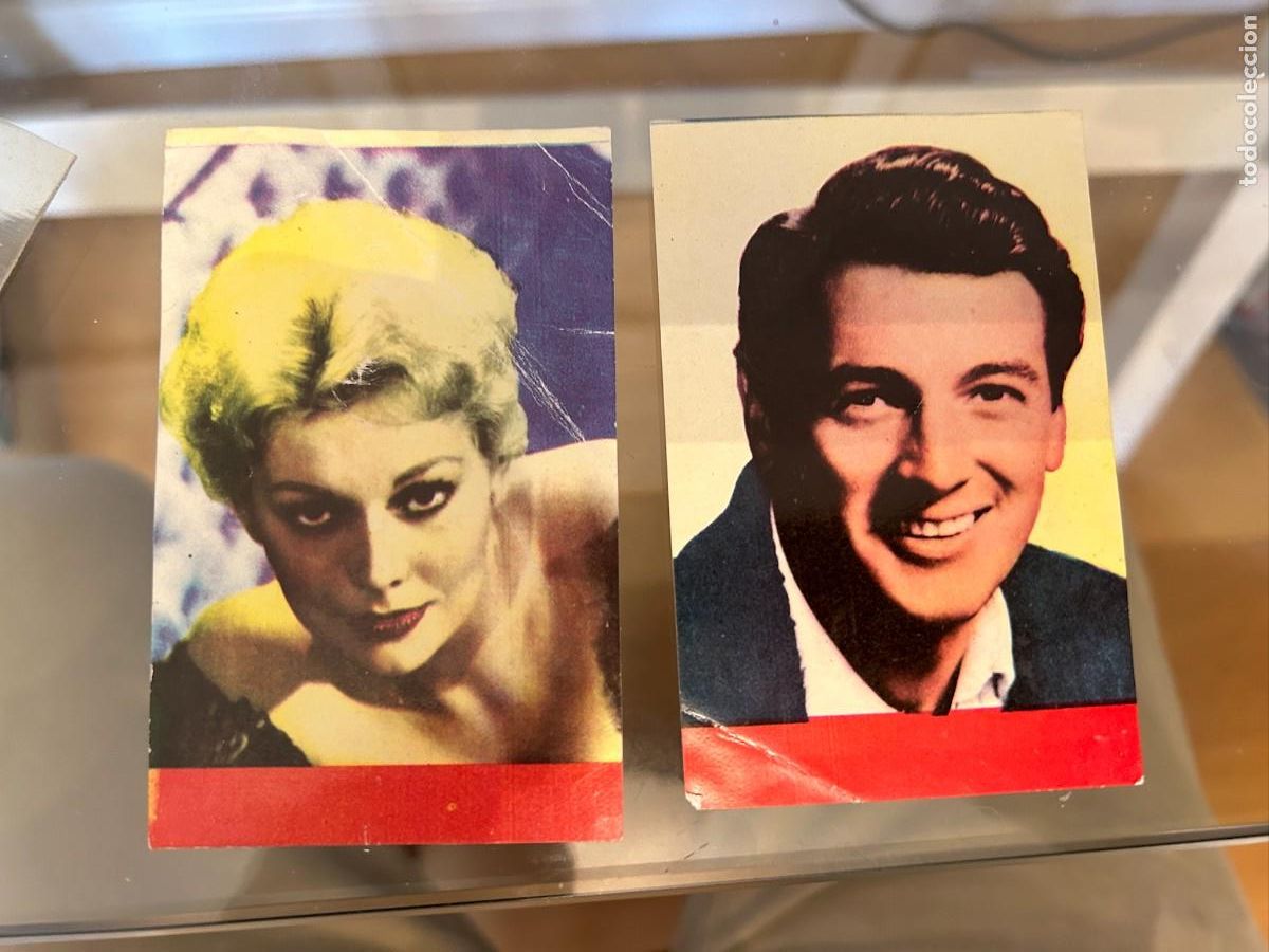 Coleccionismo cromos antiguos: GREGORY PECK Y kim novak NUEVOS - Foto 1