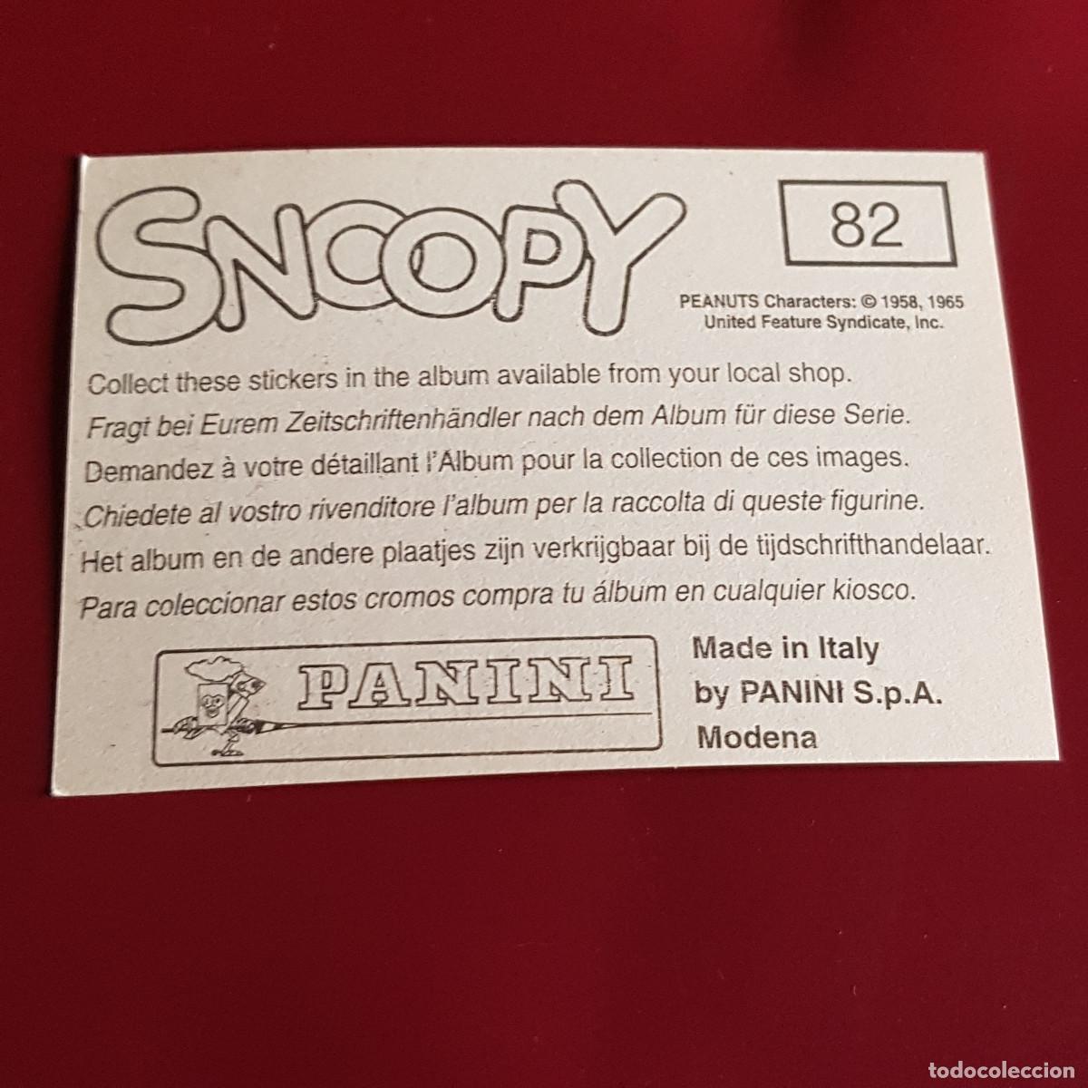 Coleccionismo cromos antiguos: PANINI - SNOOPY 1995 - 95 - 82 - NUNCA PEGADO - Foto 2