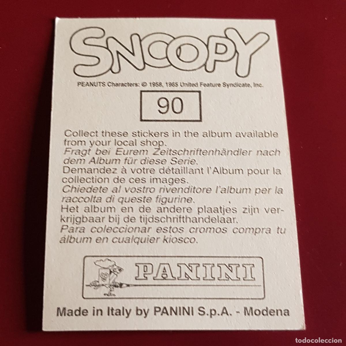Coleccionismo cromos antiguos: PANINI - SNOOPY 1995 - 95 - 90 - NUNCA PEGADO - Foto 2