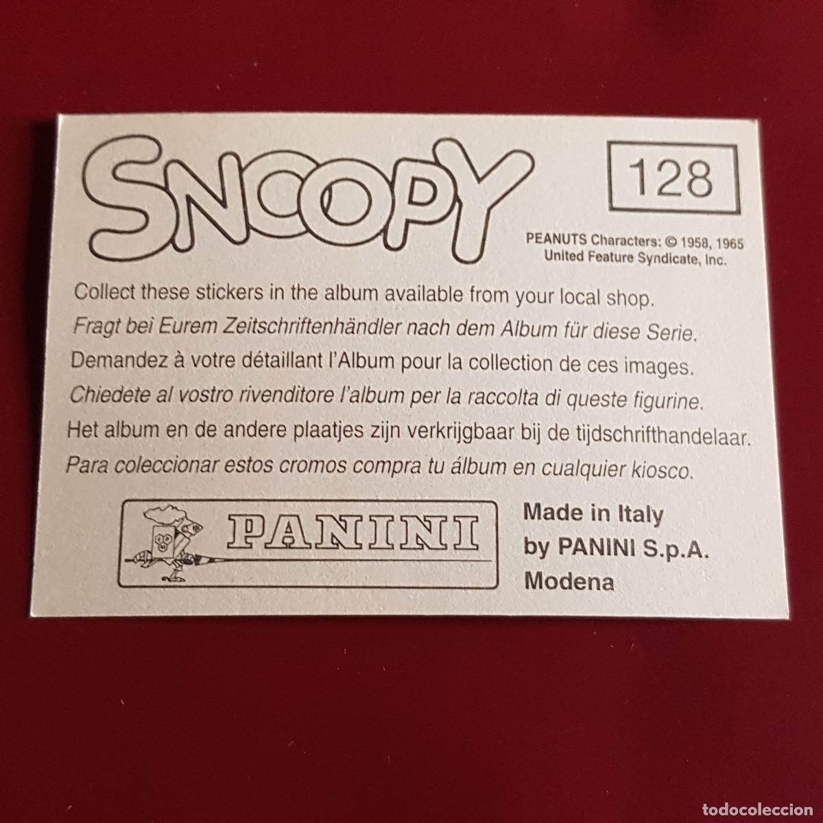 Coleccionismo cromos antiguos: PANINI - SNOOPY 1995 - 95 - 128 - NUNCA PEGADO - Foto 2