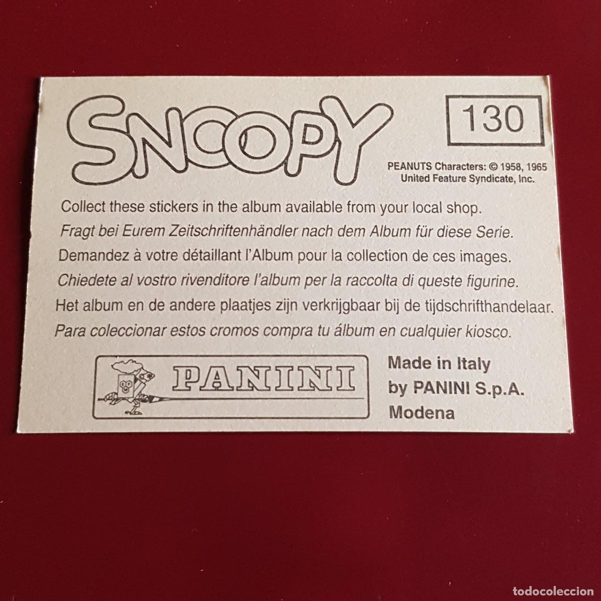 Coleccionismo cromos antiguos: PANINI - SNOOPY 1995 - 95 - 130 - NUNCA PEGADO - Foto 2