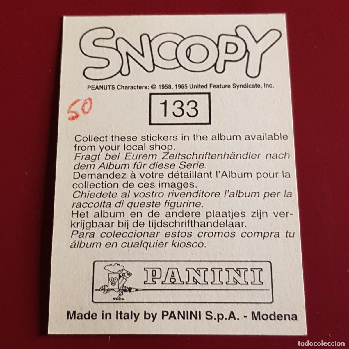 Coleccionismo cromos antiguos: PANINI - SNOOPY 1995 - 95 - 133 - NUNCA PEGADO - Foto 2
