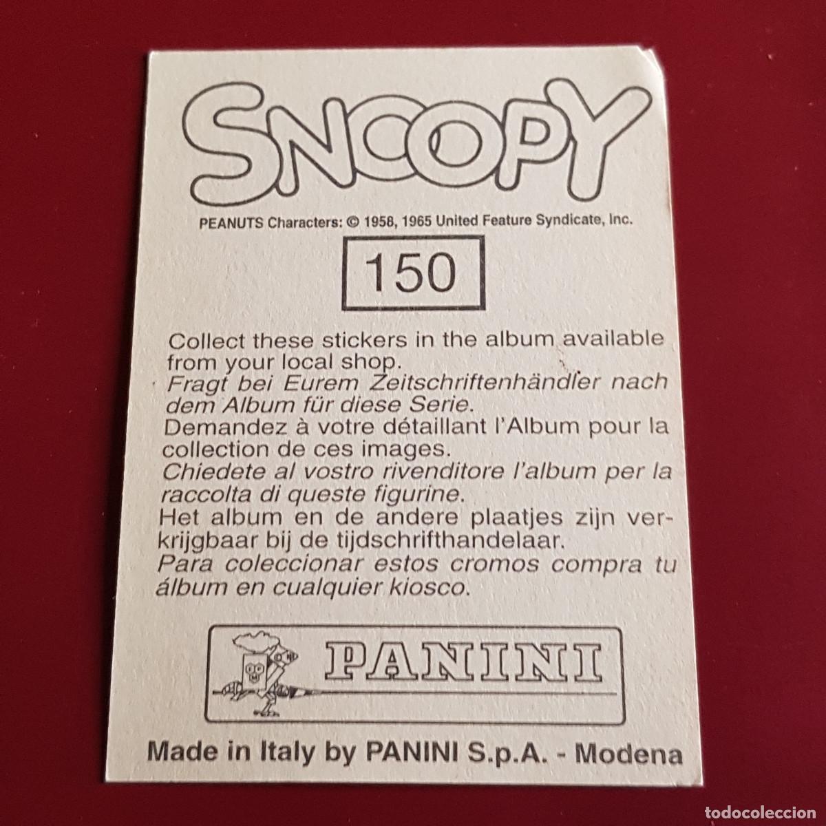 Coleccionismo cromos antiguos: PANINI - SNOOPY 1995 - 95 - 150 - NUNCA PEGADO - Foto 2