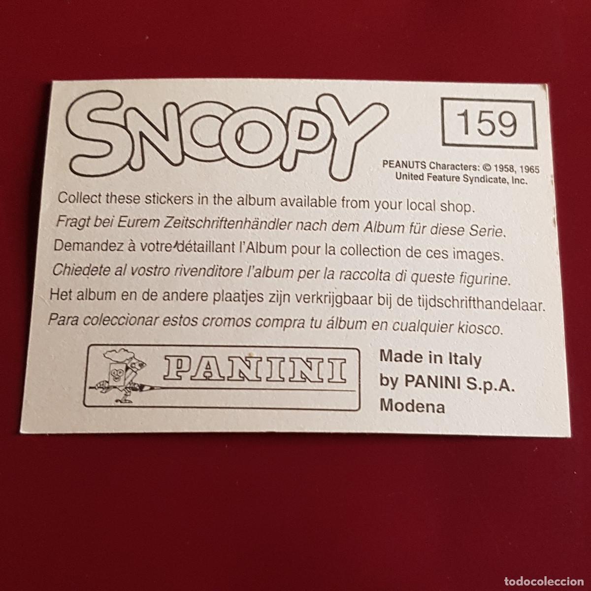 Coleccionismo cromos antiguos: PANINI - SNOOPY 1995 - 95 - 159 - NUNCA PEGADO - Foto 2
