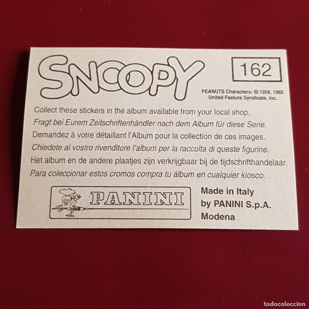 Coleccionismo cromos antiguos: PANINI - SNOOPY 1995 - 95 - 162 - NUNCA PEGADO - Foto 2
