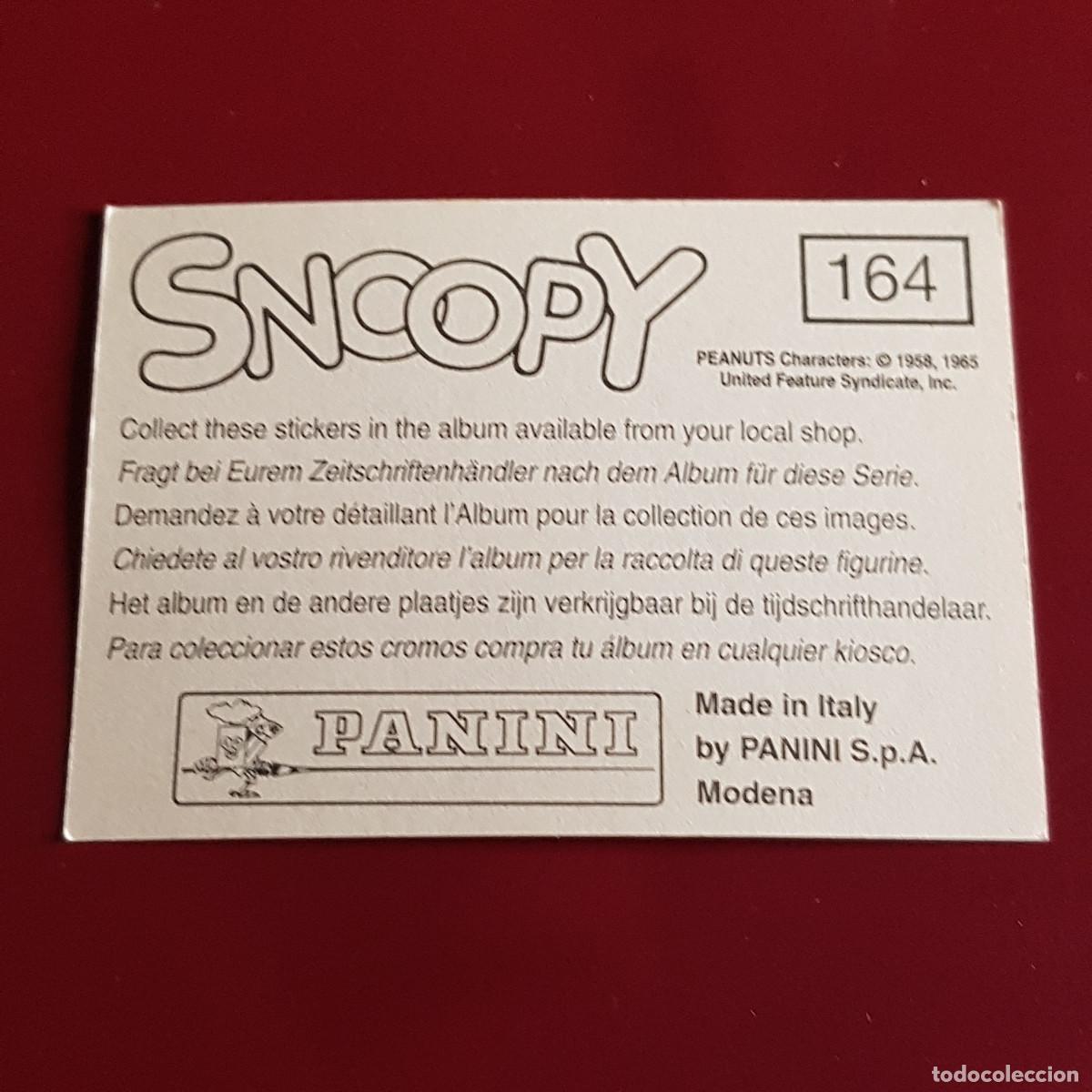 Coleccionismo cromos antiguos: PANINI - SNOOPY 1995 - 95 - 164 - NUNCA PEGADO - Foto 2