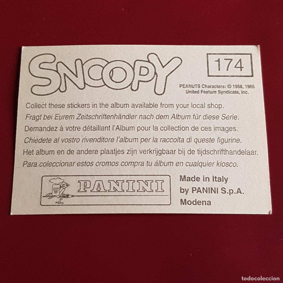 Coleccionismo cromos antiguos: PANINI - SNOOPY 1995 - 95 - 174 - NUNCA PEGADO - Foto 2