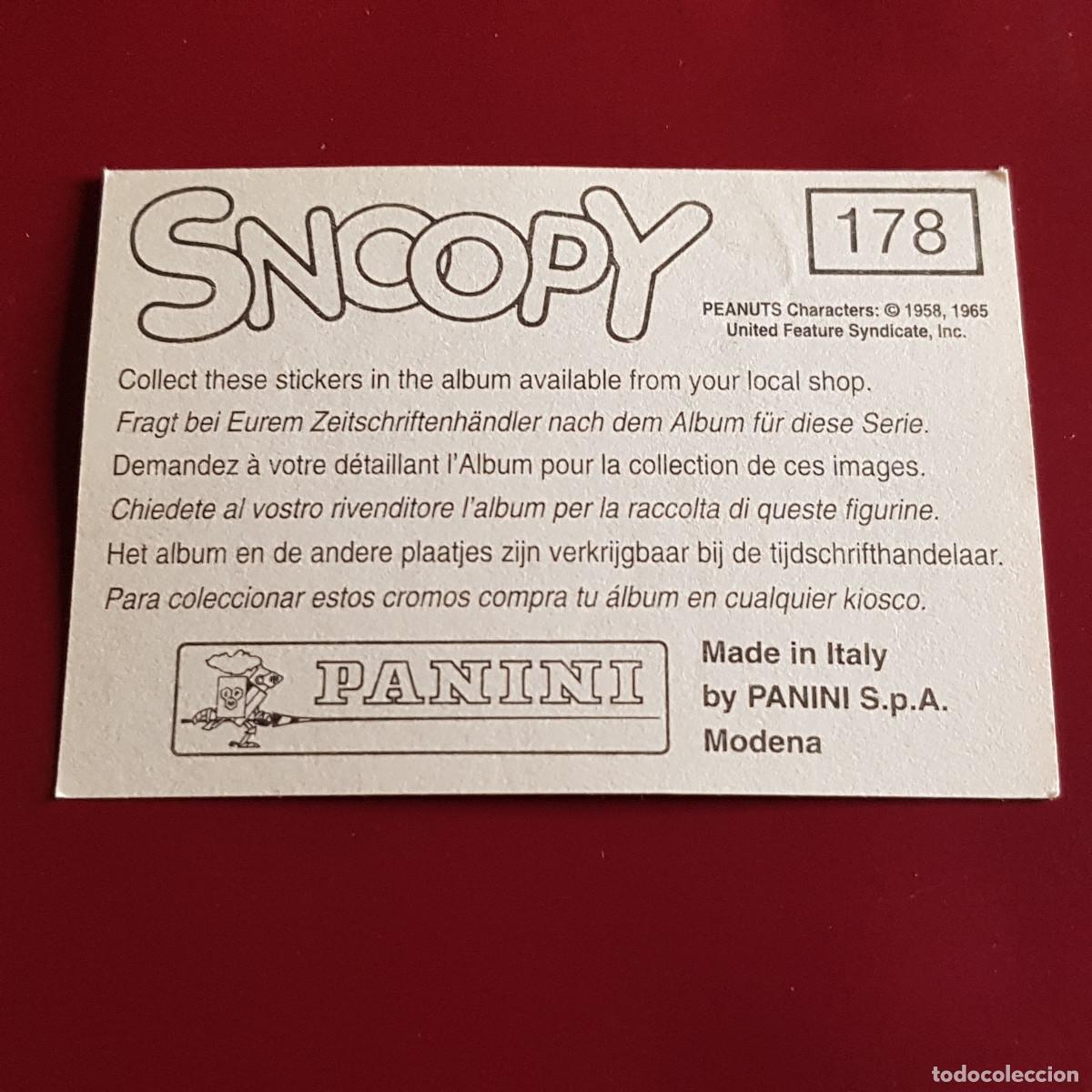 Coleccionismo cromos antiguos: PANINI - SNOOPY 1995 - 95 - 178 - NUNCA PEGADO - Foto 2