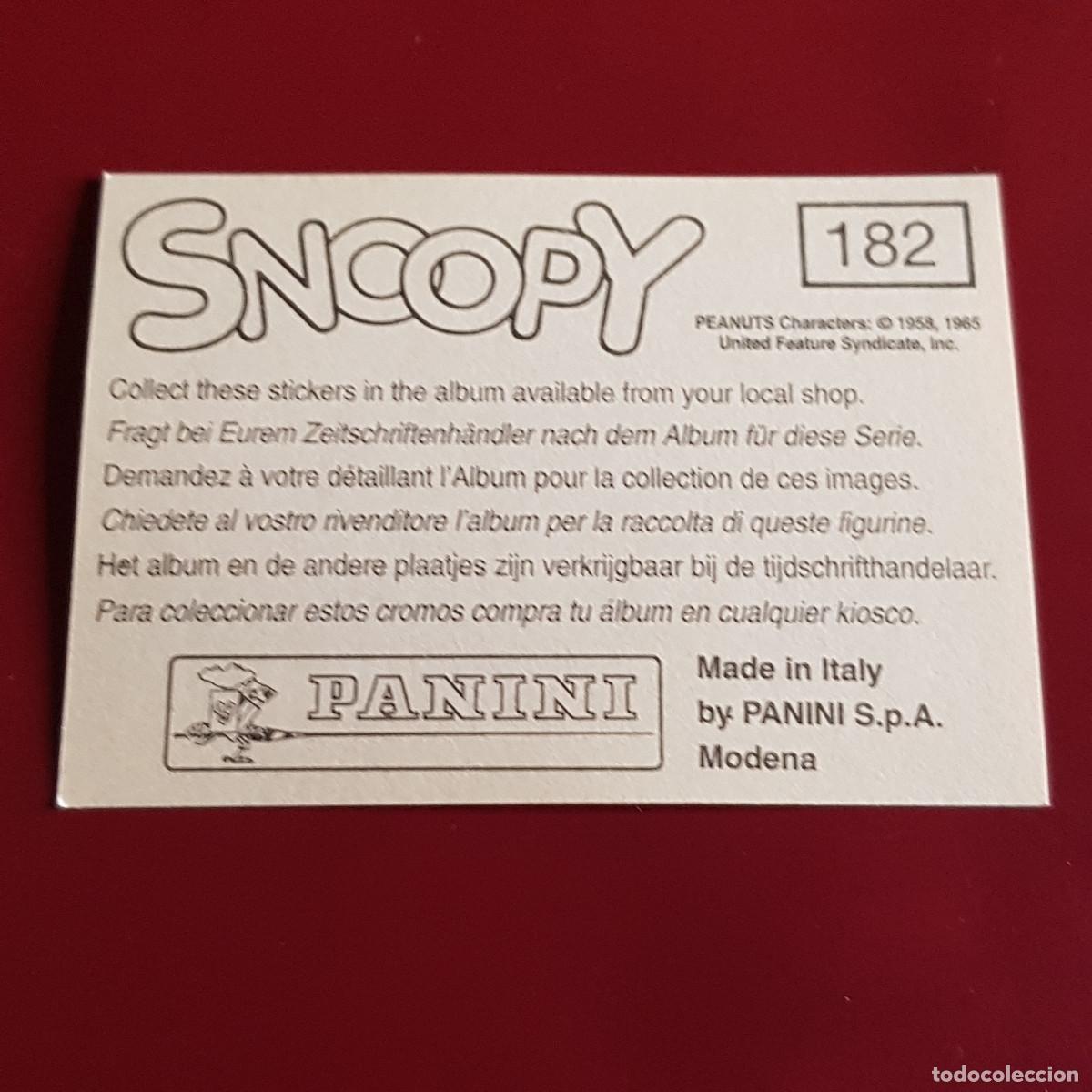 Coleccionismo cromos antiguos: PANINI - SNOOPY 1995 - 95 - 182 - NUNCA PEGADO - Foto 2