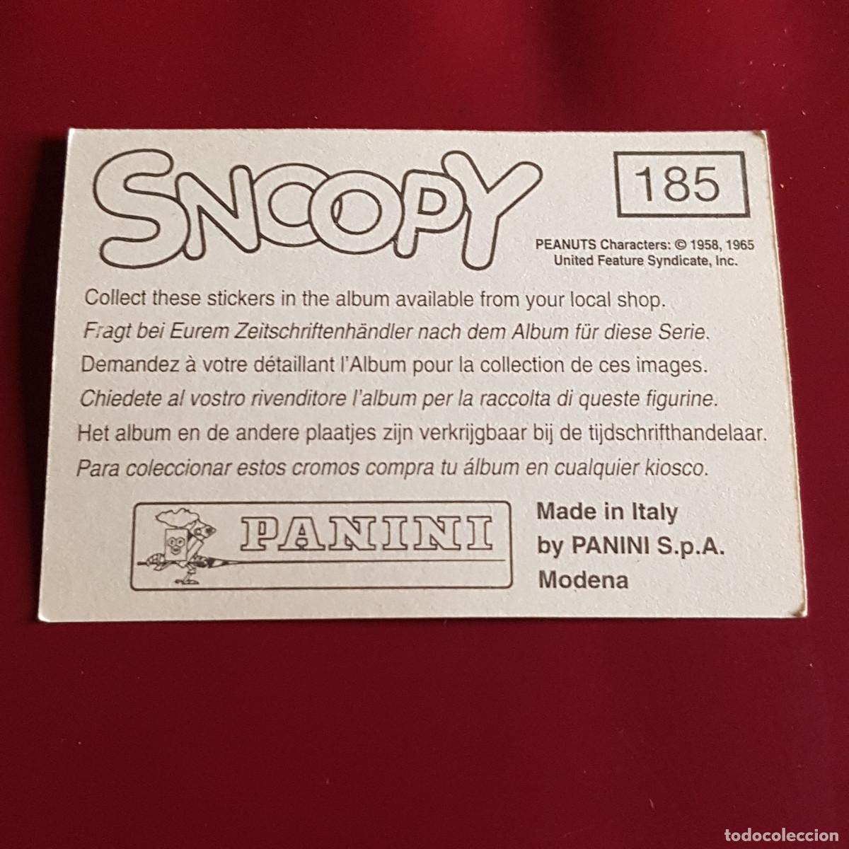 Coleccionismo cromos antiguos: PANINI - SNOOPY 1995 - 95 - 185 - NUNCA PEGADO - Foto 2