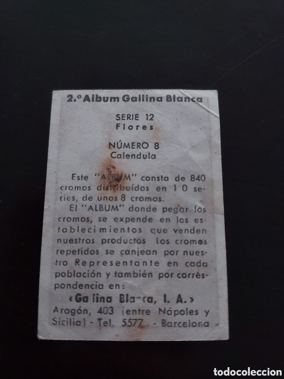 Coleccionismo cromos antiguos: Cromo n&uacute;mero 8 A&ntilde;o 1948 - Foto 2