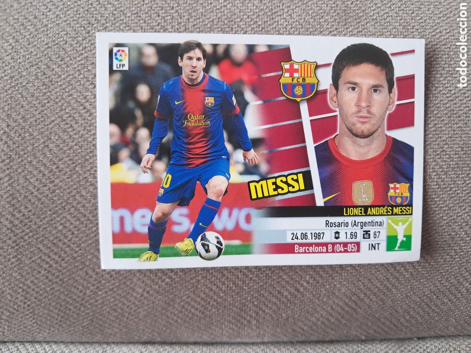 Coleccionismo cromos antiguos: cromo Messi 2013-14 panini - Foto 1