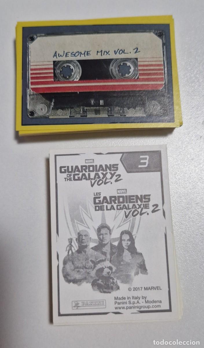 Coleccionismo cromos antiguos: LOTE DE 62 CROMOS DISTINTOS GUARDIANES DE LA GALAXIA VOL. 2 PANINI 2017