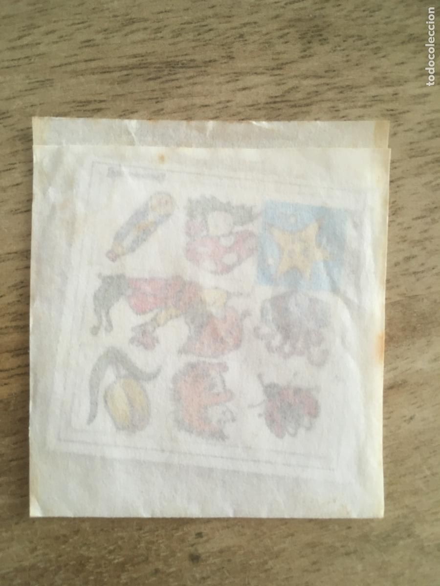 Coleccionismo Cromos antiguos: panrico cromo nunca pegado en su envoltorio original sin abrir