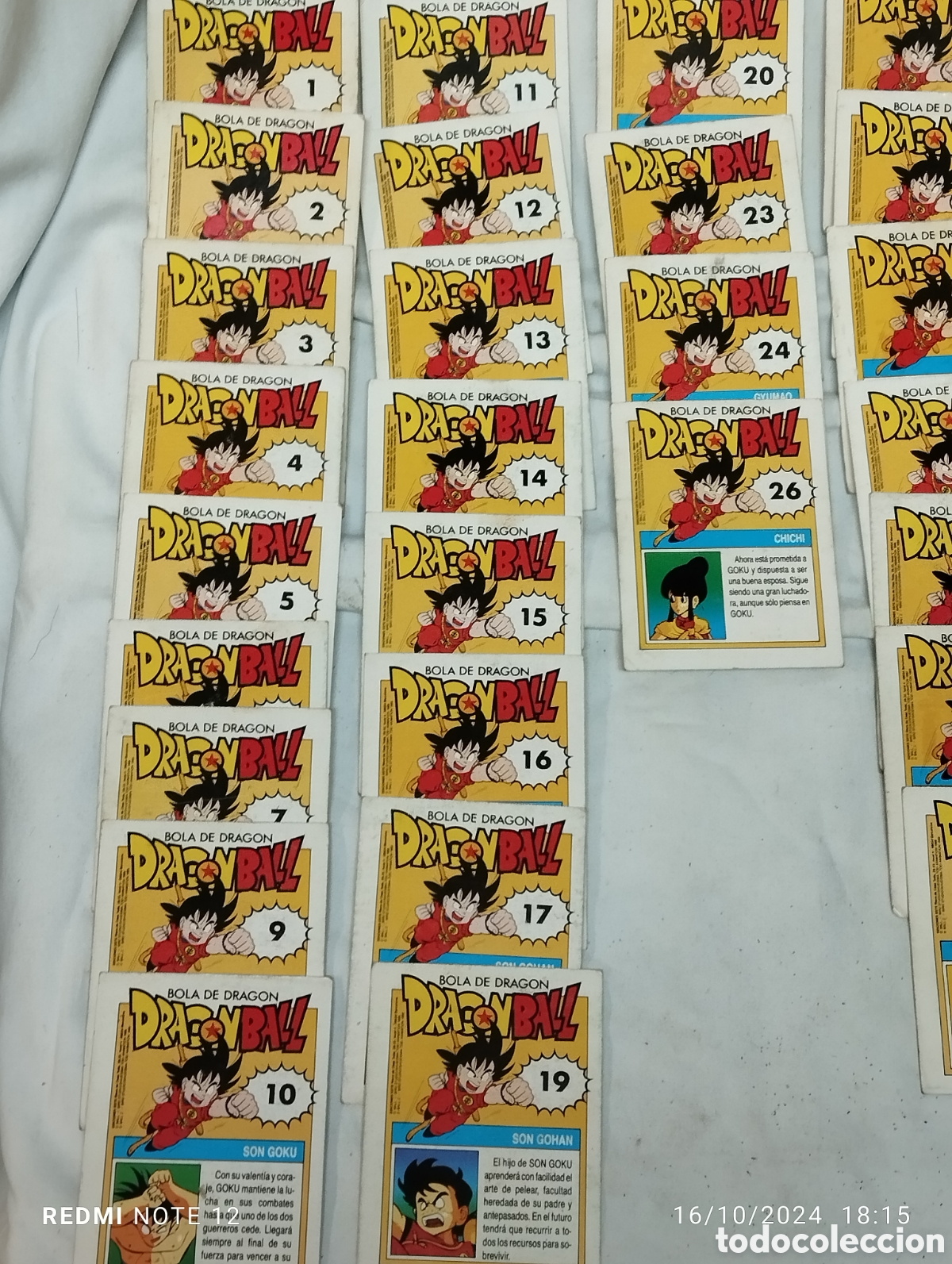 Coleccionismo cromos antiguos: Lote de 67 cromos de Drag&oacute;n Ball - Foto 4